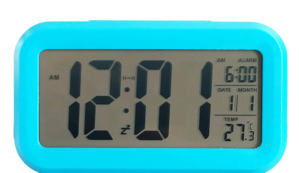 Ajanta Digital Alarm Clock blue