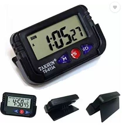 Kadio Black Digital LED Desk Clock