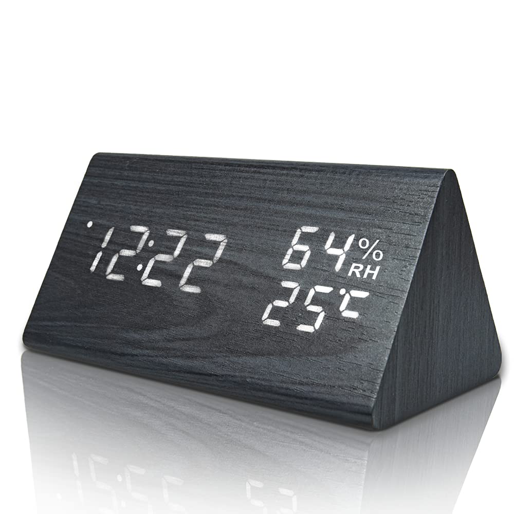 Wooden Digital Alarm Clock