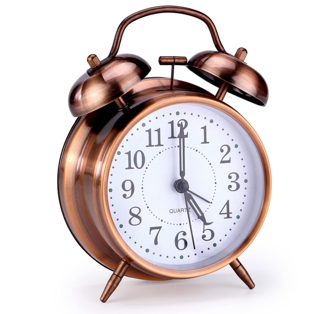 Elegant Silent Analog Alarm Clock